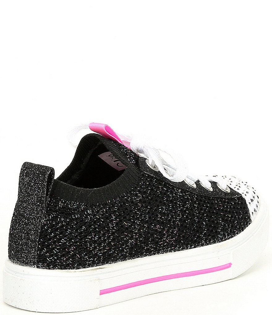 Skechers Girls' Twinkle Toes Twinkle Sparks-Knit Shines Light Up Sneakers (Youth)