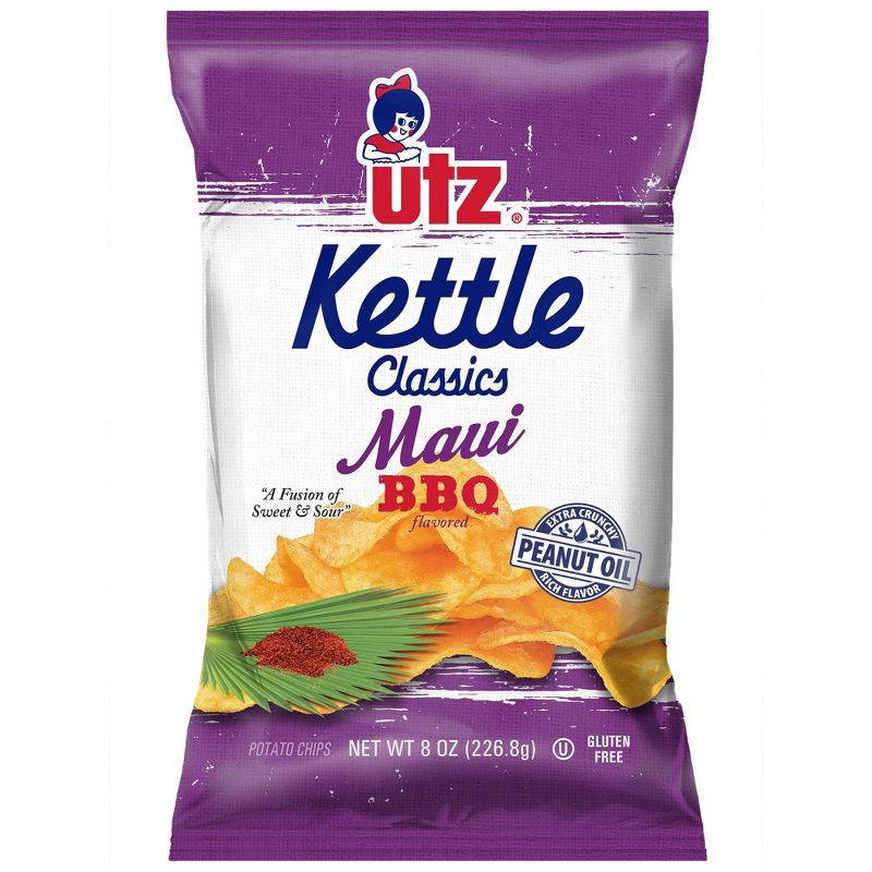 Utz Kettle Classics Maui BBQ Kettle Cooked Potato Chips - 8oz