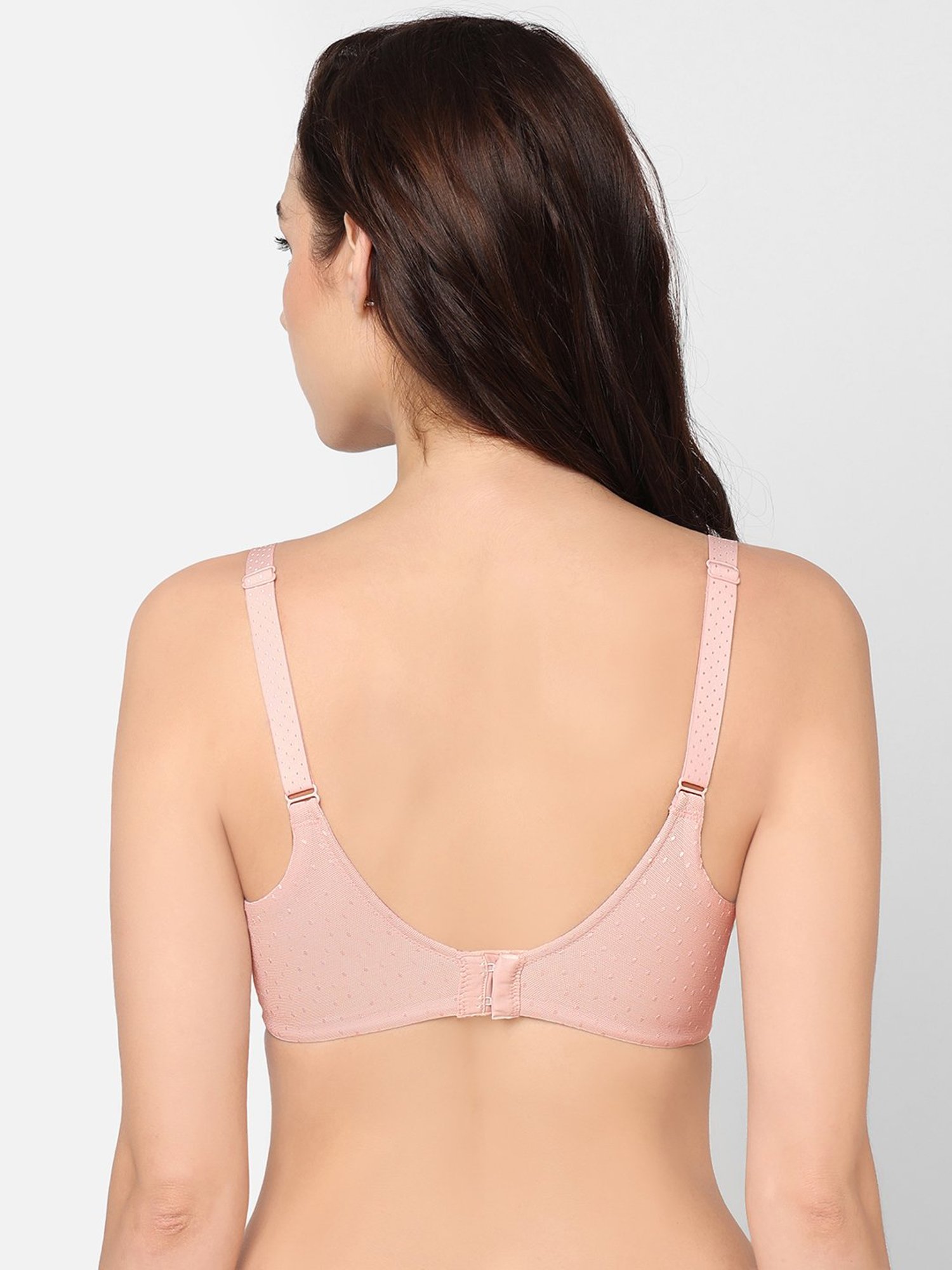 Wacoal Light Pink Printed Full Coverage Everyday Bra