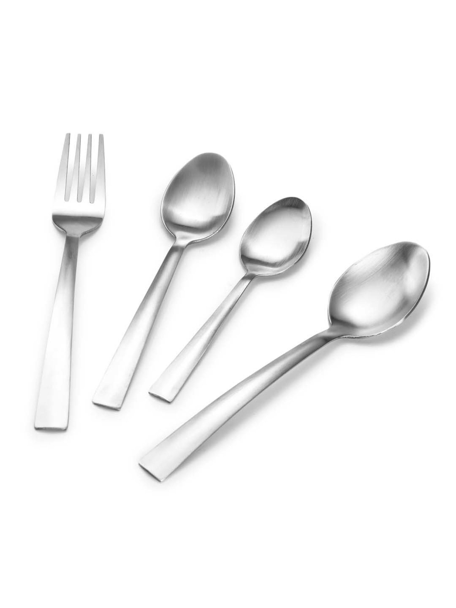 FnS Casper Silver Stainless Steel Cutlery - Set of 24