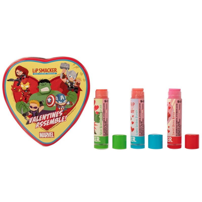 Lip Smacker Best Flavor Forever Lip Balm Tins - Marvel - 3pc/0.14oz