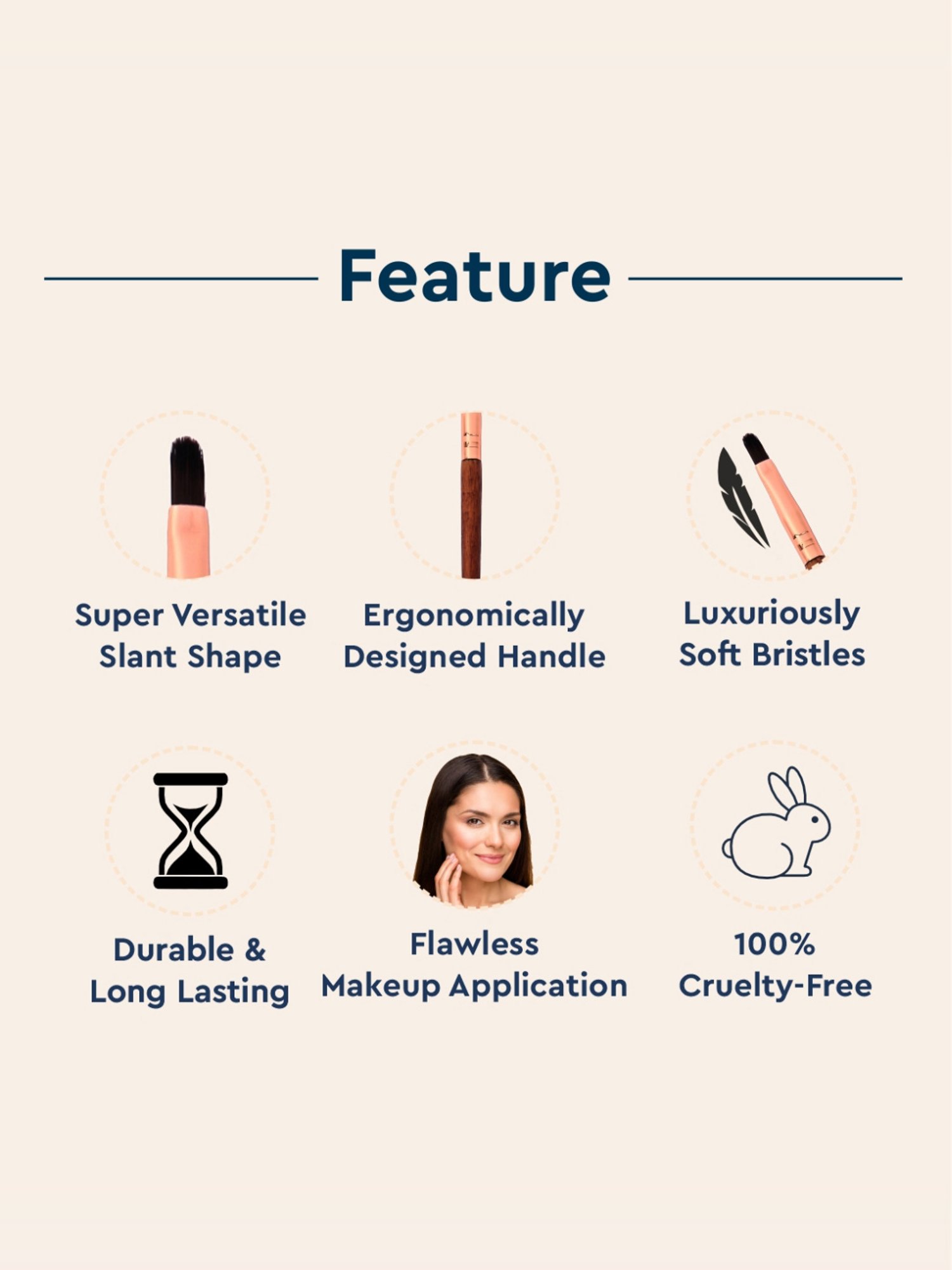 GUBB Lip Brush for Lipstick & Lip Gloss Application, Lipstick Makeup Brush