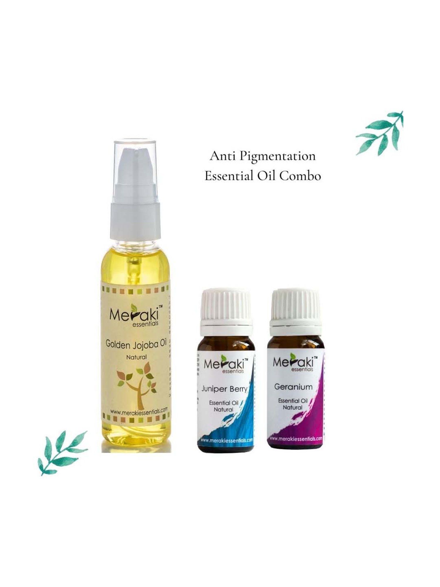 Meraki Essentials Anti Pigmentation Essential Oil Combo - 50 ml
