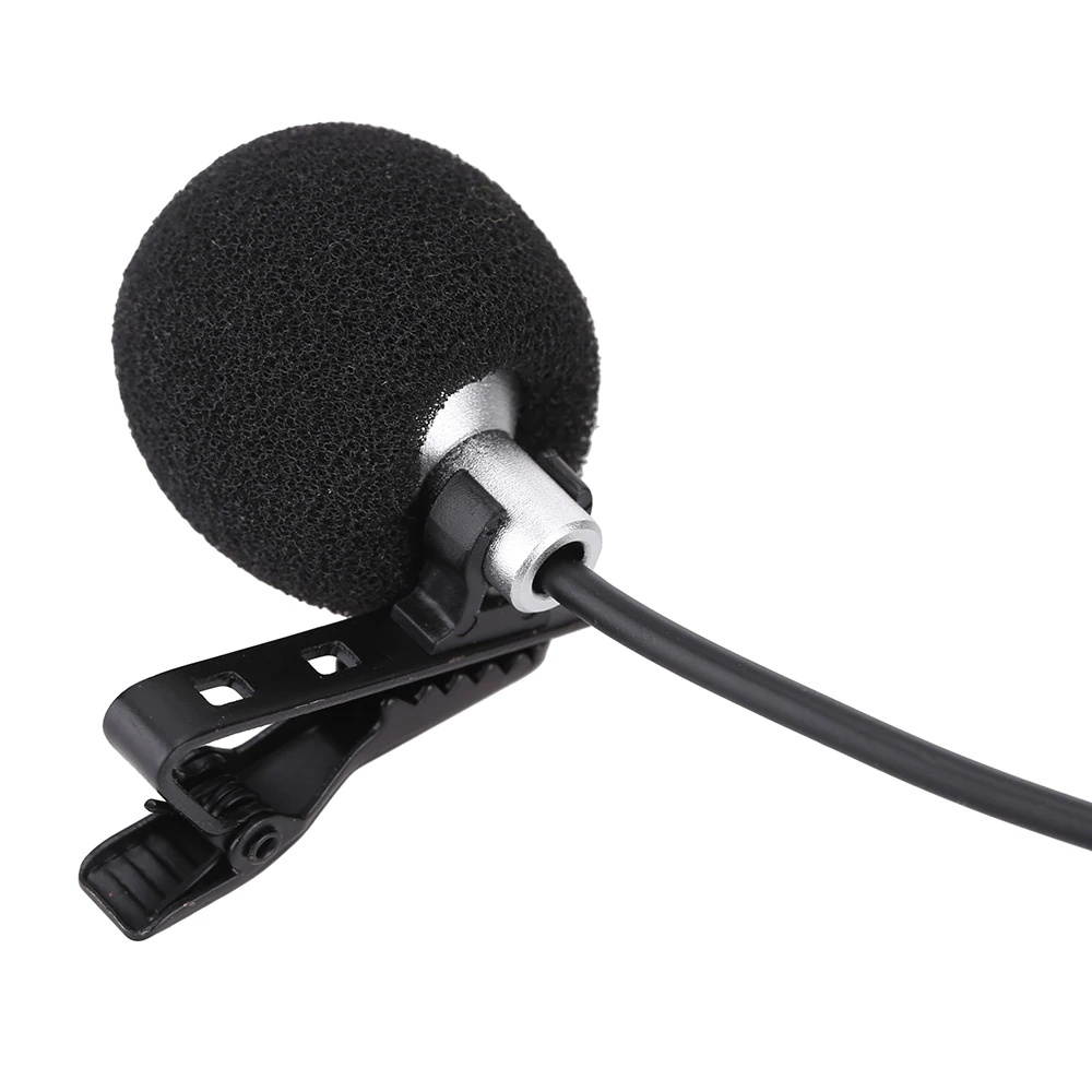 Mini Condenser Microphone Portable Wired Electret Lapel Lavalier Clip-on Musical Instrument mikrofon for Guitar Trumpet Violin