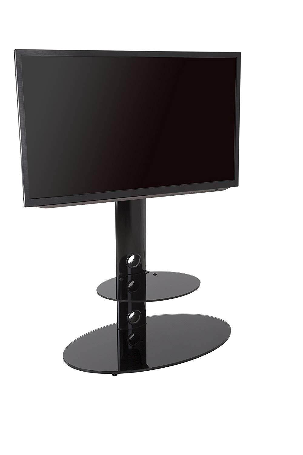 AVF FSL800LUS-A TV Floor Stand With TV Mounting Column For 32-Inch To 65-Inch TVs, Silver And Black