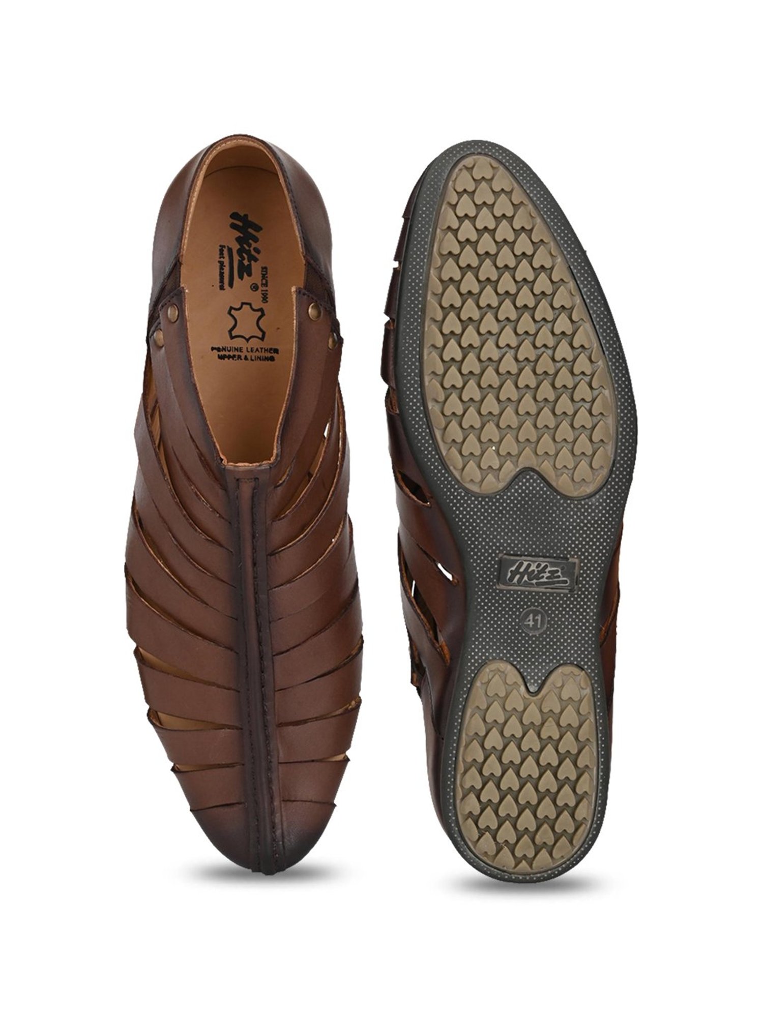 Hitz Men's Brown Casual Slip-ons