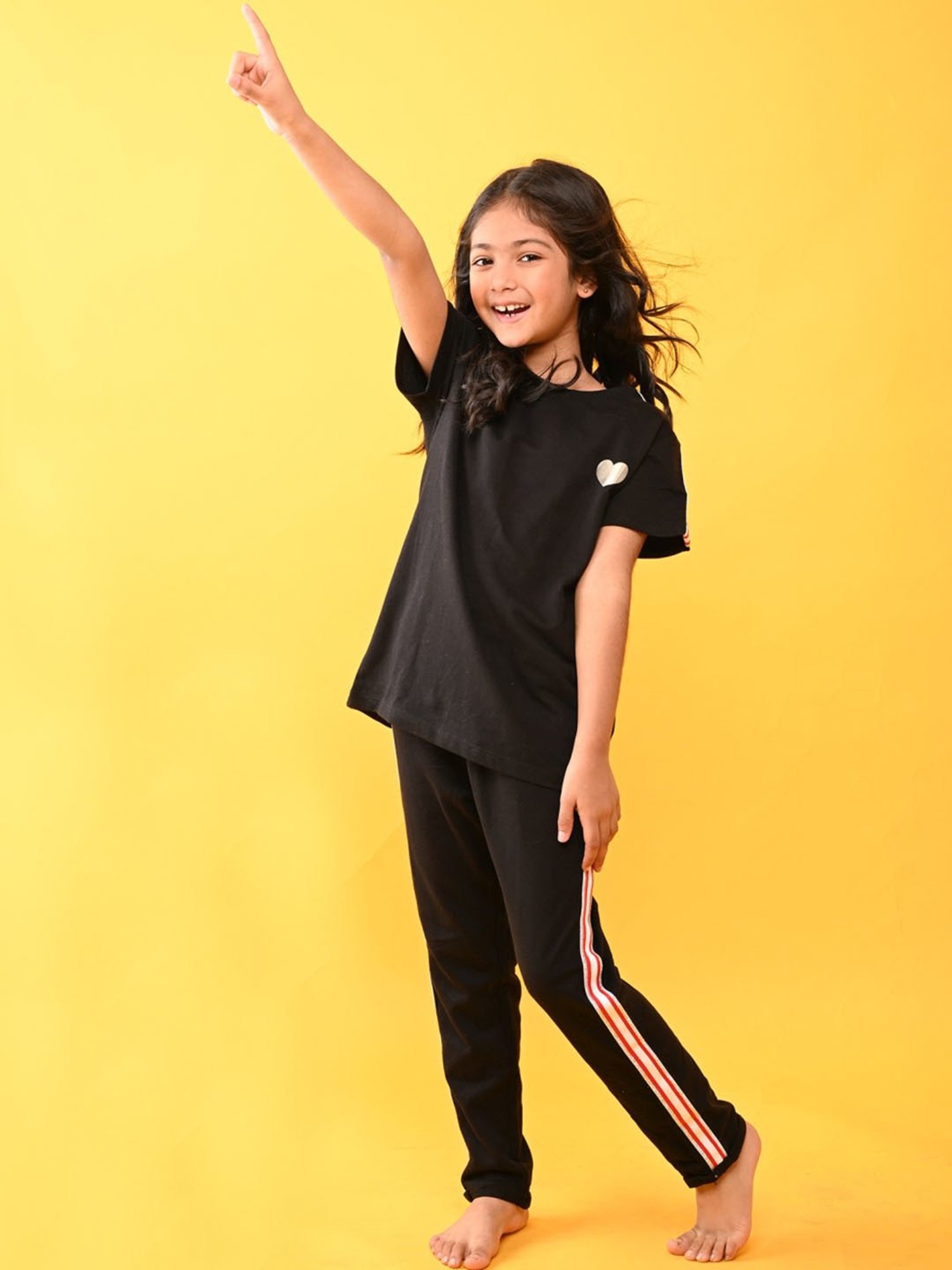 Jockey Girls Black Printed Shorts