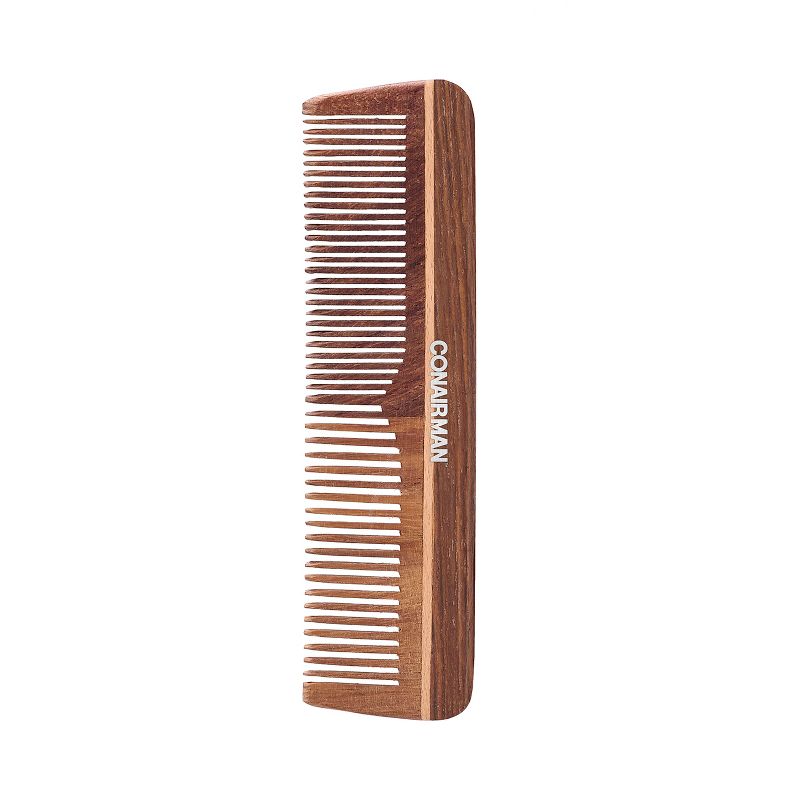 Conair Man Hand Cut 100% Wooden Pocket Comb