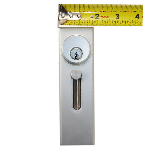 Progressive Hardware R1000 AL Satin Aluminum Drop Bolt Lock for Revolving Doors and Other Applications