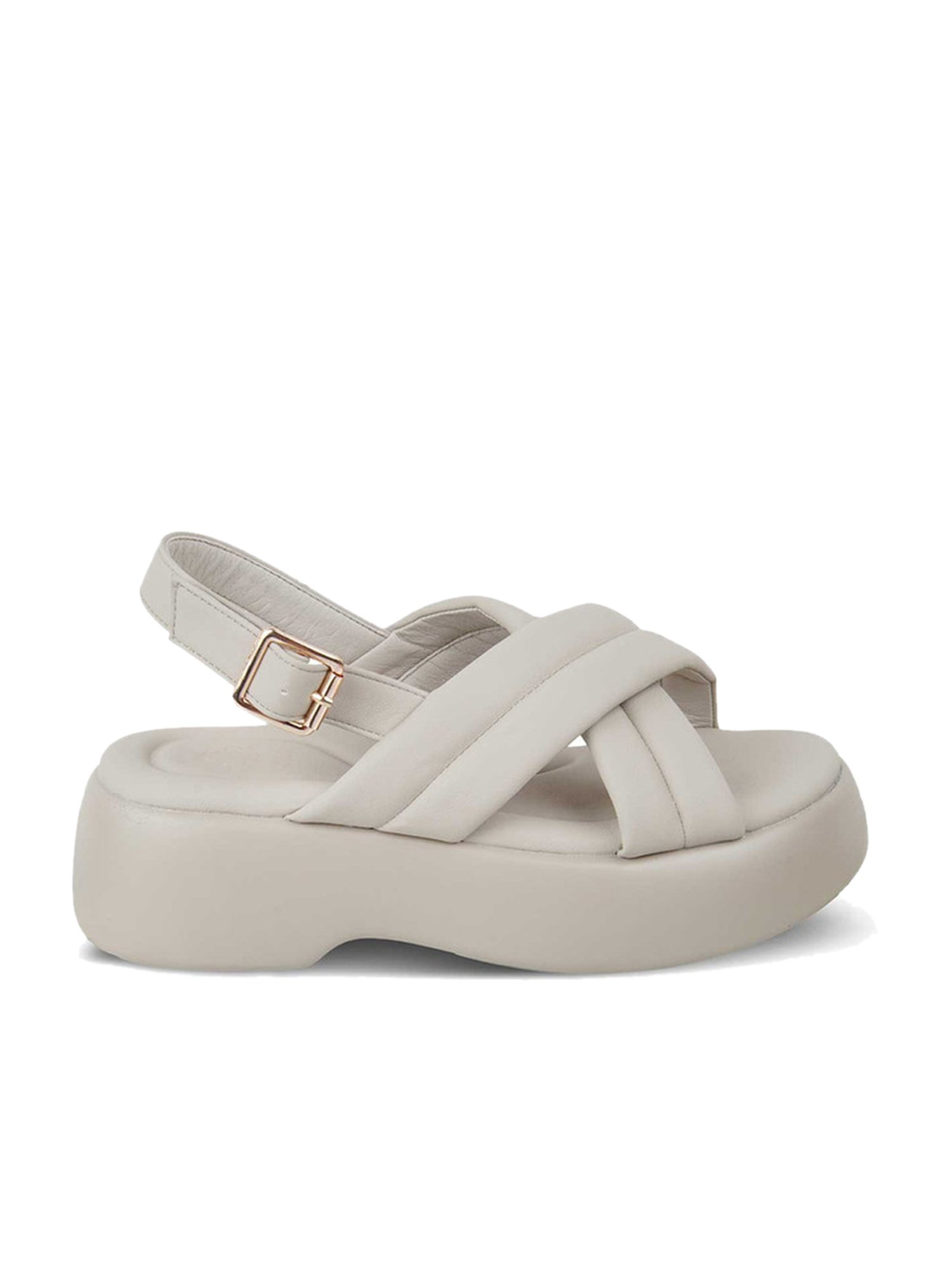 Tresmode Women's Grey Back Strap Sandals