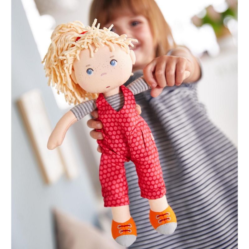 HABA Cassie 12" Machine Washable Soft Doll with Blonde Hair