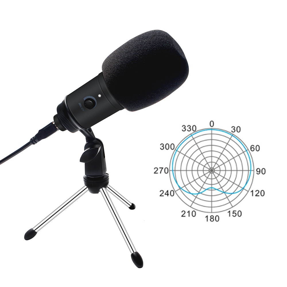 USB Microphone, Metal Condenser Recording Microphone for Laptop MAC or Windows Cardioid Studio Recording Vocals, Voice Overs,Streaming Broadcast and YouTube
