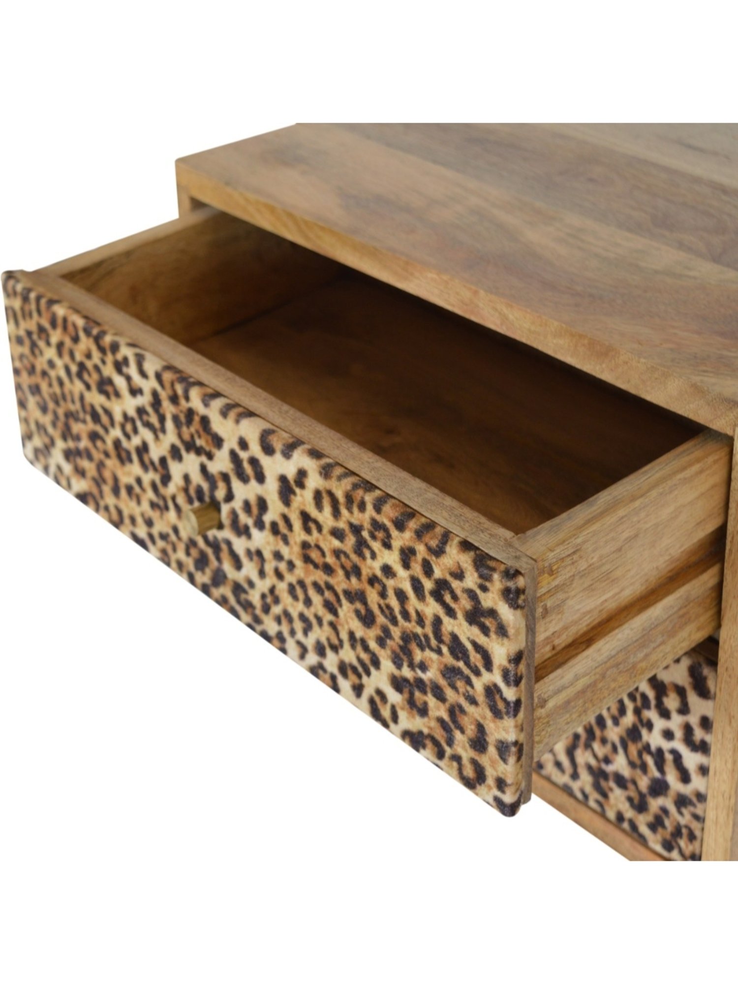 Ikiriya Avina Solid Dark Brown Wood End Table