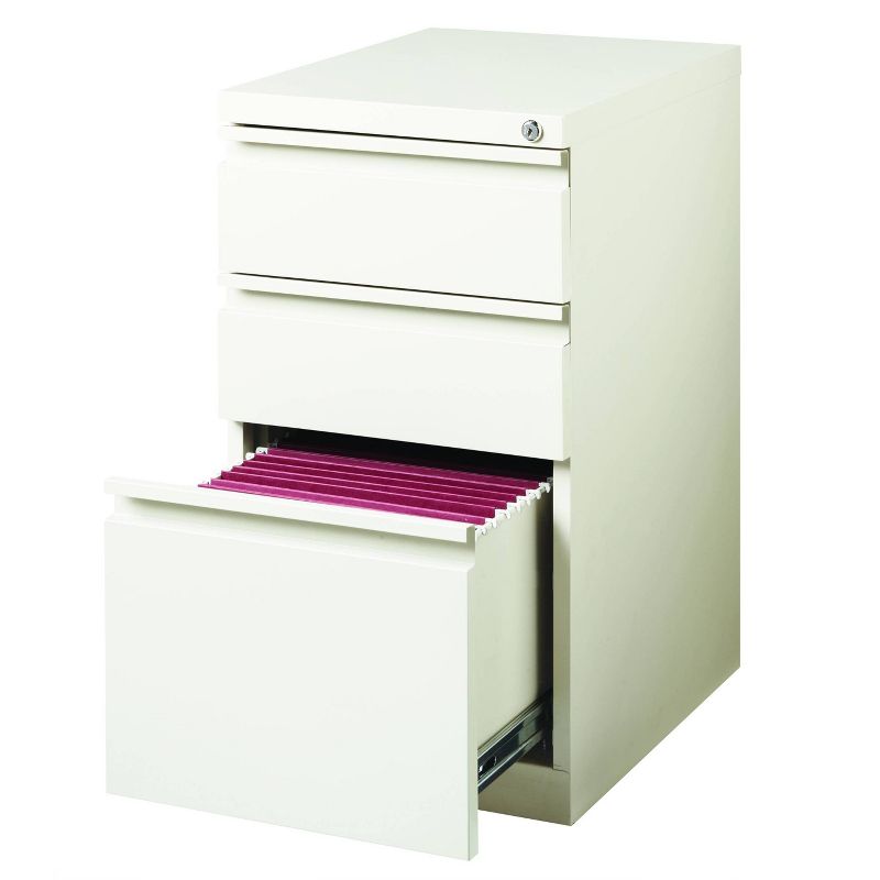 Mobile Pedestal File Box White - Hirsh