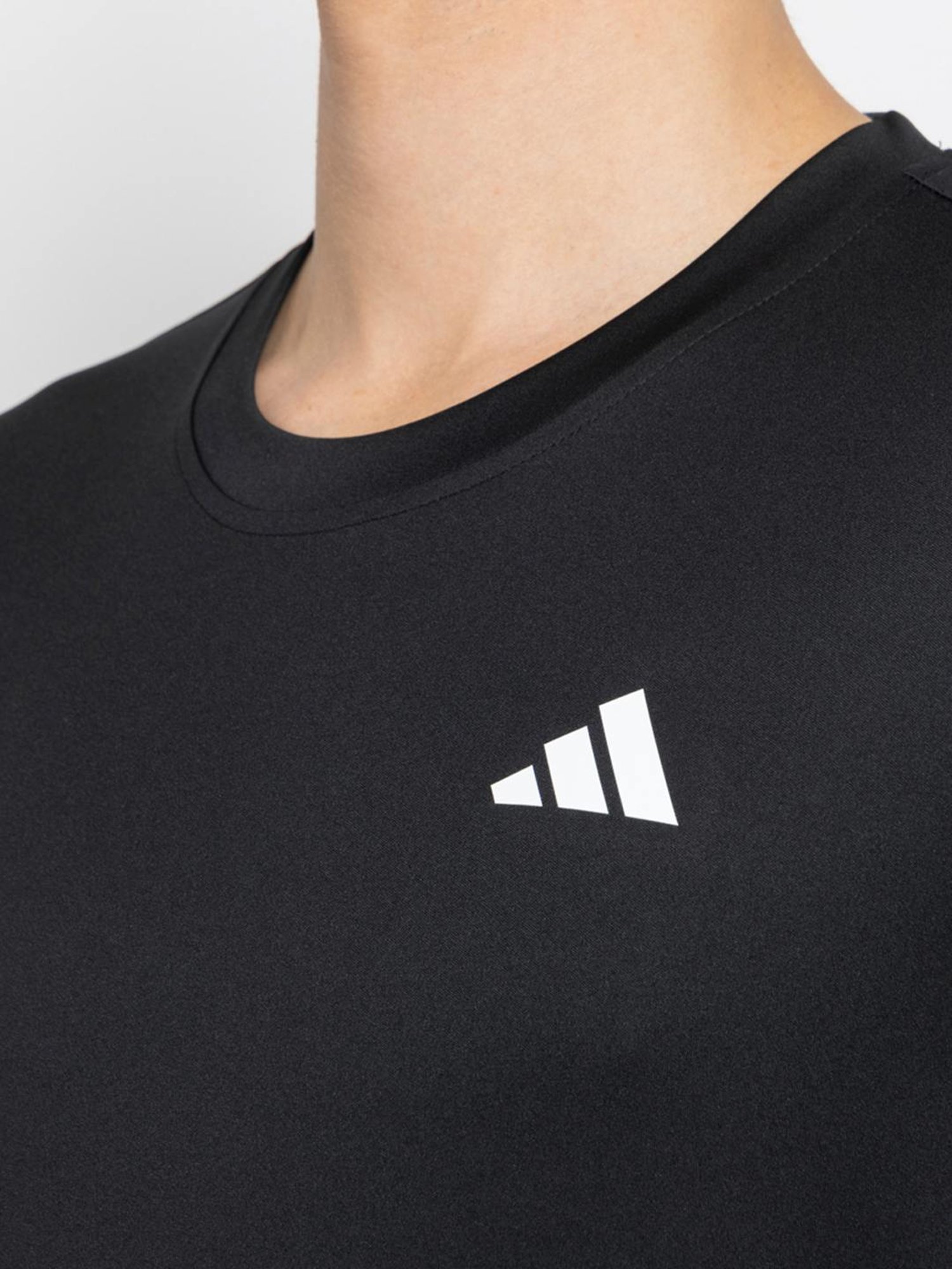 Adidas Black Regular Fit Sports T-Shirt