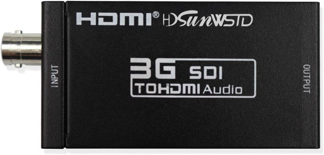 SDI to HDMI Adapter Video Converter Mini 3G HD 720p/1080p Sdi Hdmi Adapter for HD-SDI and 3G-SDI Signals