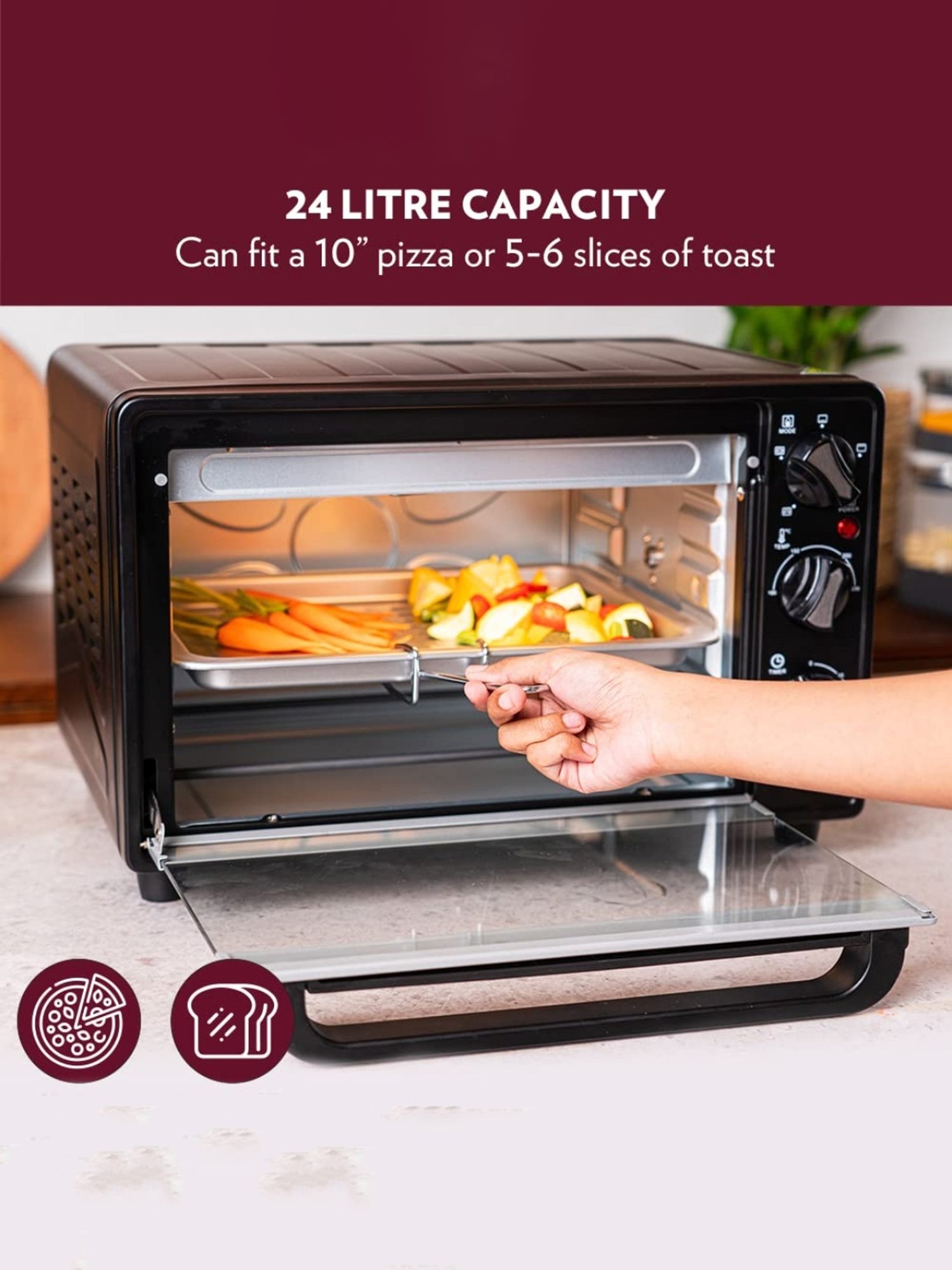 BLACK+DECKER 1280W 19L Oven Toaster Grill