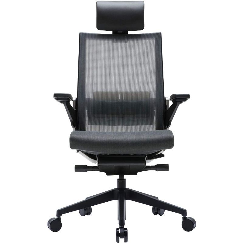 SIDIZ T80 Customizable Comfort Ergonomic Office Computer Gaming Desk Chair, Dark Grey, w/ Lumbar Support, Memory Foam Seat, & 3D Adjustable Armrests