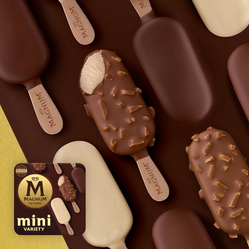 Magnum Classic/Almond/White Assorted Mini Ice Cream Bars- 6ct