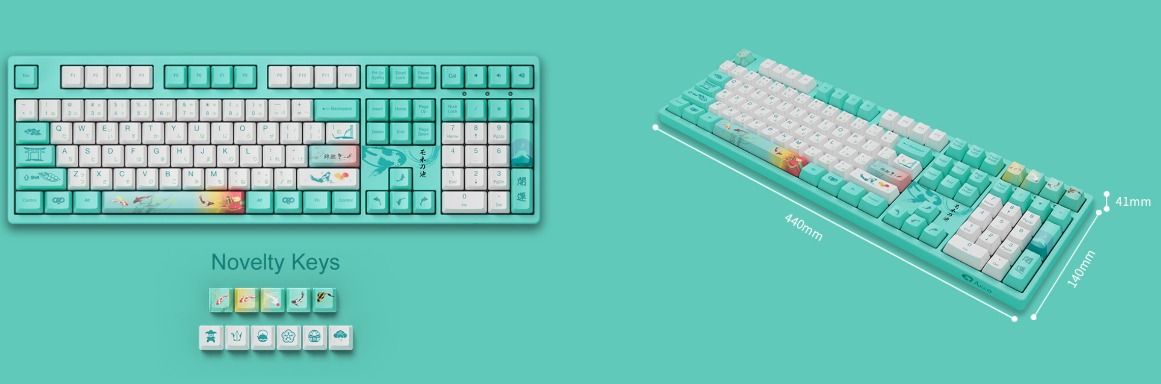 Akko 3108V2 Sailor Moon Gaming Mechanical Keyboard Pink Switch Double Shot Dye Sub PBT Keycaps NKRO Detachable USB Type-C Pink Cat Paw