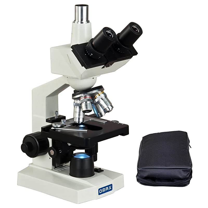 40X-2000X Lab Trinocular Biological Compound LED Microscope with Vinyl Carrying Case