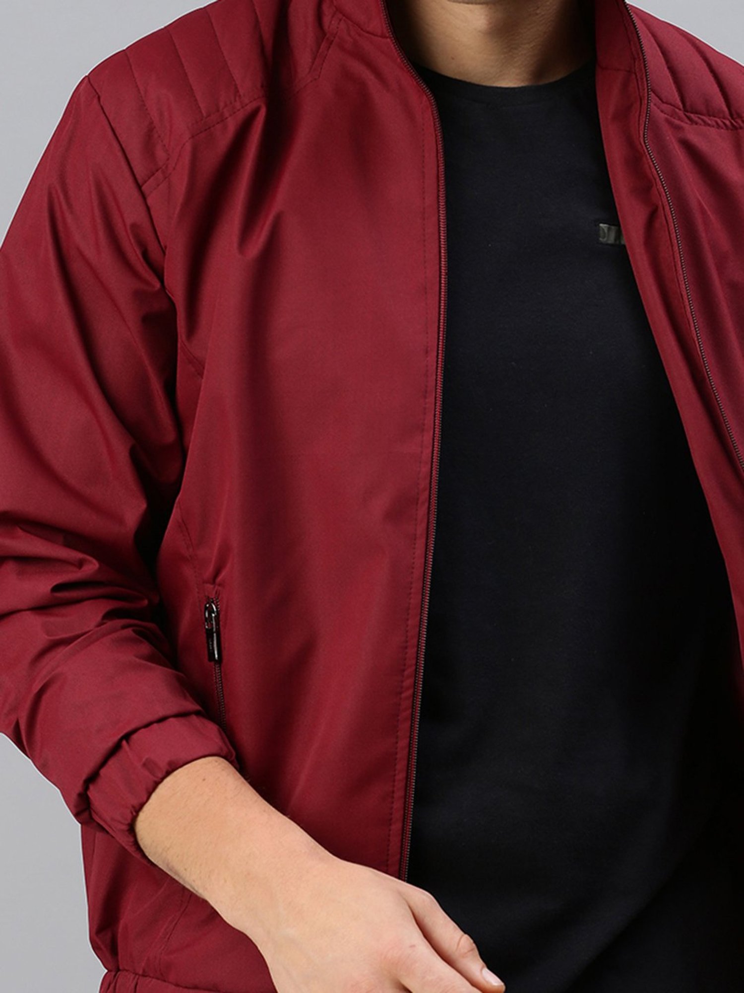 Hummel Blue Regular Fit Solid Jacket