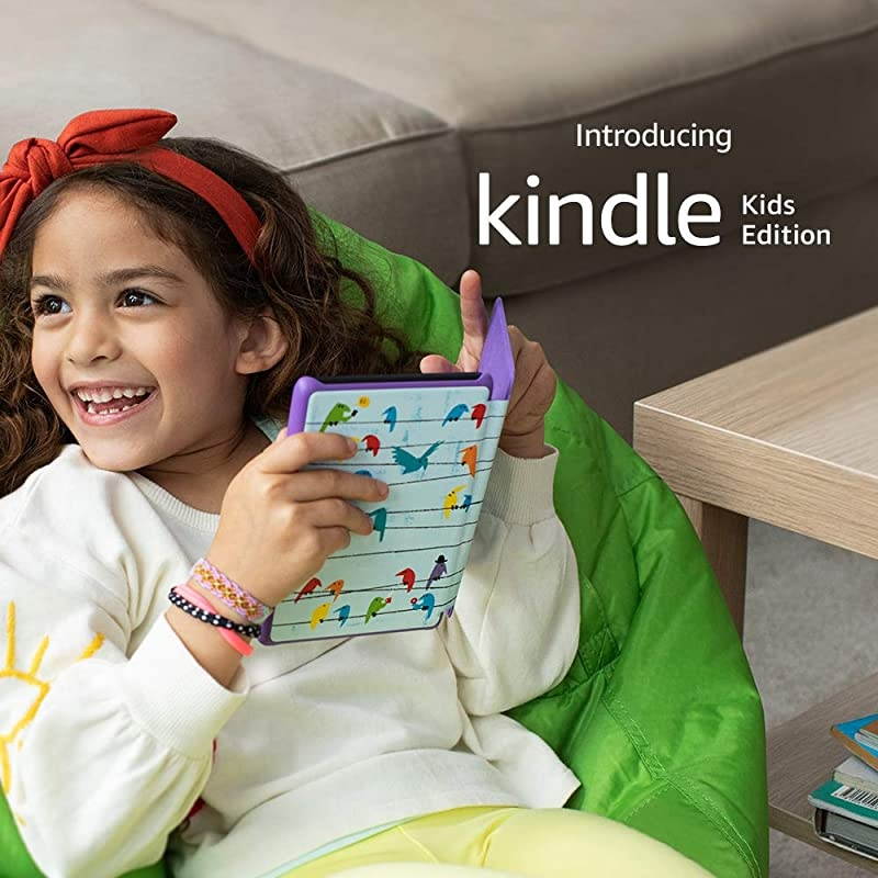 Kindle Kids Edition Includes access to thousands of books Blue Cover