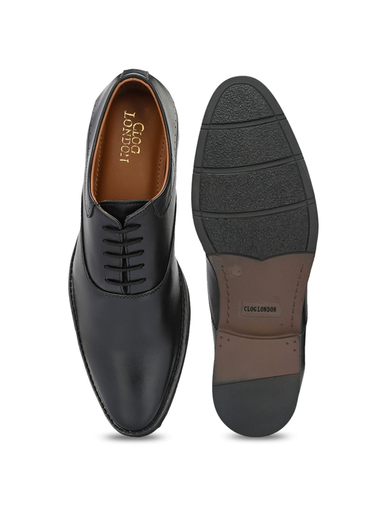 Clog London Men's Black Oxford Shoes
