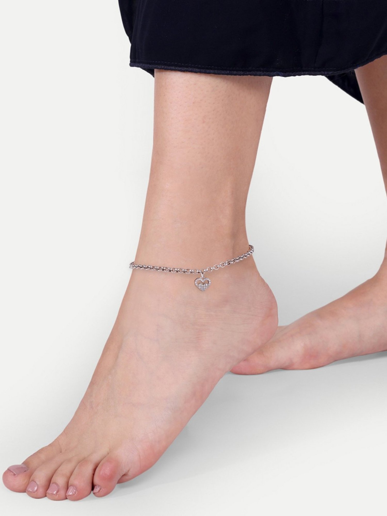 Silberry 92.5 Sterling Silver Isabelle Anklet