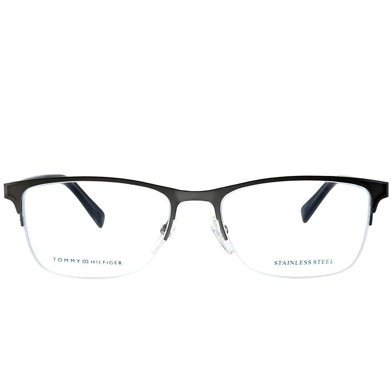 Tommy Hilfiger TH 1453 B3Y Unisex Rectangle Eyeglasses Ruthenium Grey 53mm