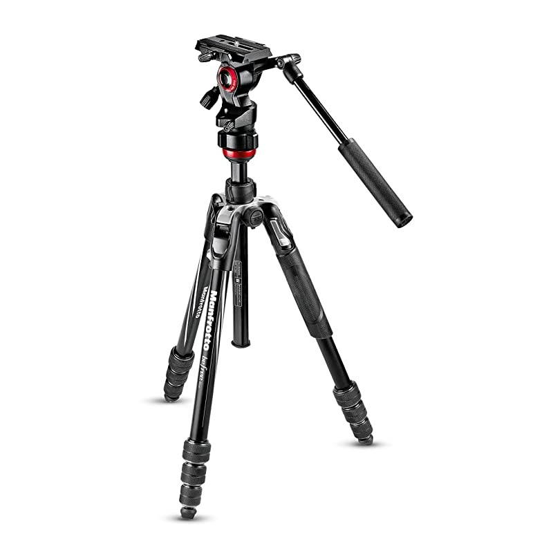 Travel Befree Live Aluminium Tripod Twist, Video Head, Black, Compact (MVKBFRT-LIVEUS)