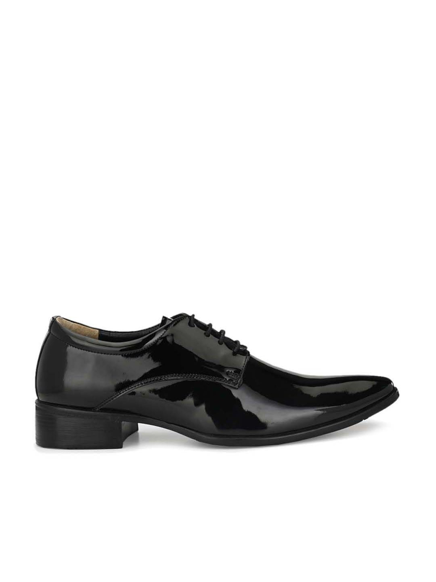 Delize Men's Black Derby Shoes