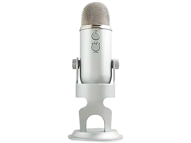 Blue Yeti Professional Multi-Pattern USB Condenser Microphone - Silver