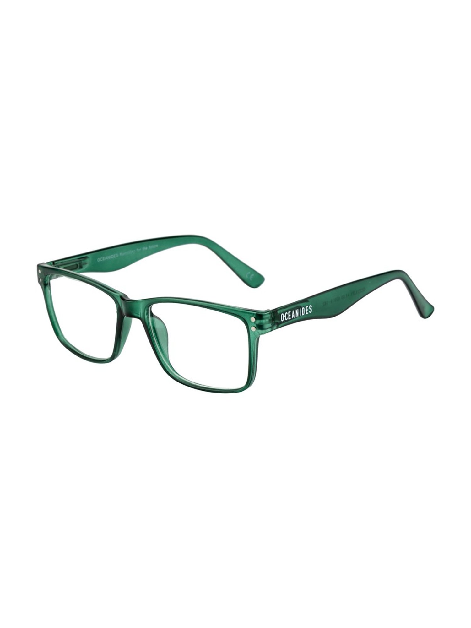 Oceanides Green Rectangular Unisex Eye Frames