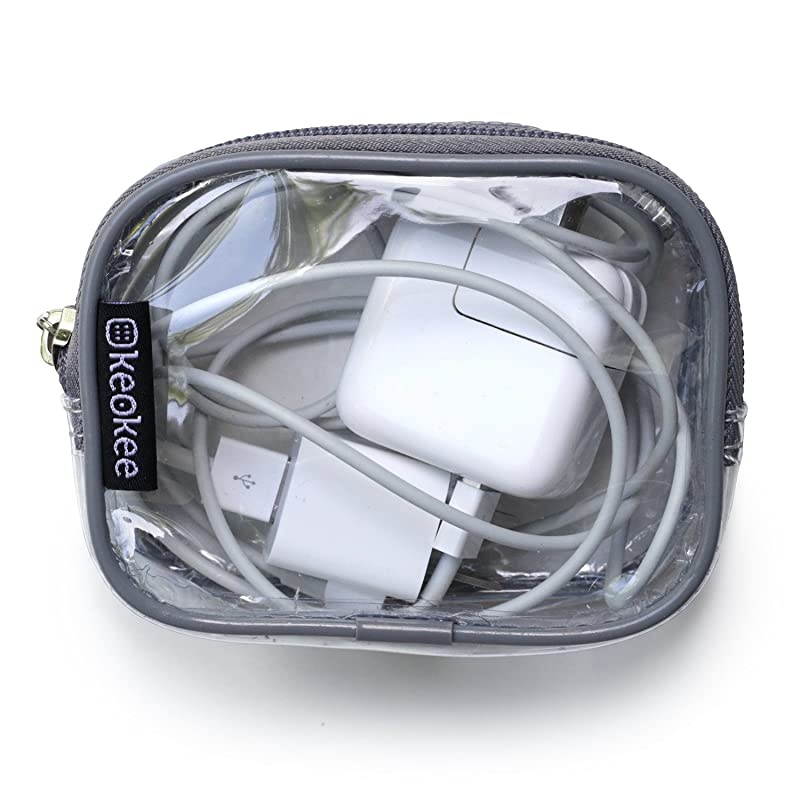 Small Clear Cosmetic Cases or Multipurpose Bags Organizer and Travel Packing Pouches Set of 3