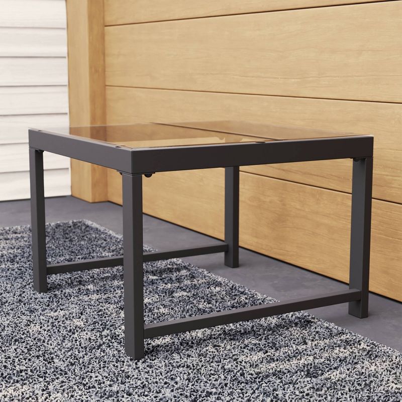 3pc Metal Conversation Set with Seat Cushions - Brookside Home