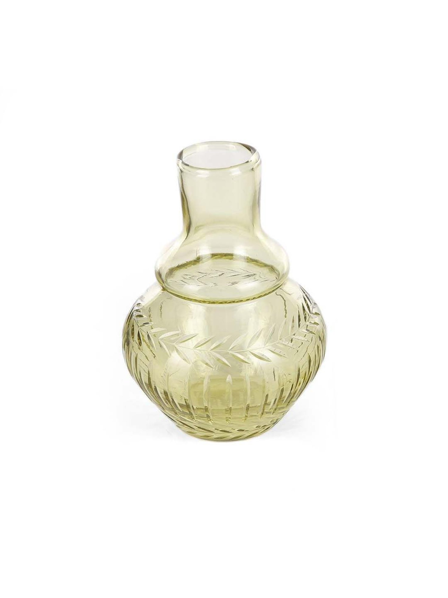 Home4U 'Javion' Light Yellow Glass Carafe (1 L) - Set of 1