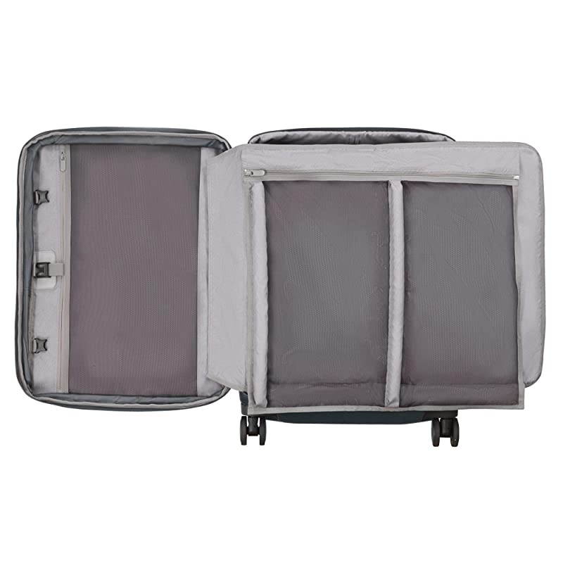 WT 6.0 Softside Spinner Luggage, Black, Checked-Medium (24")