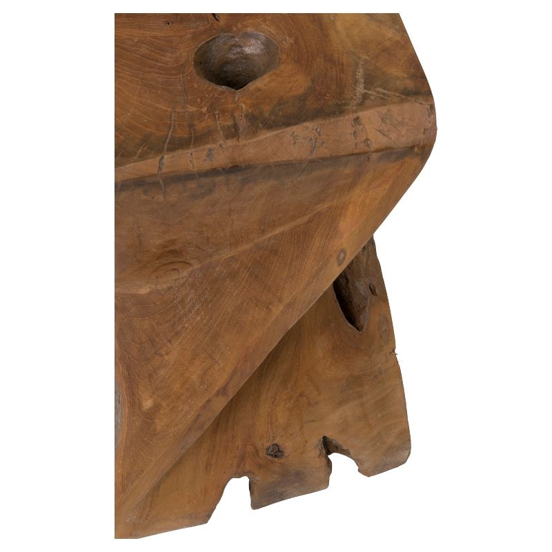 Jones Teakwood Stool - Brown - East At Main