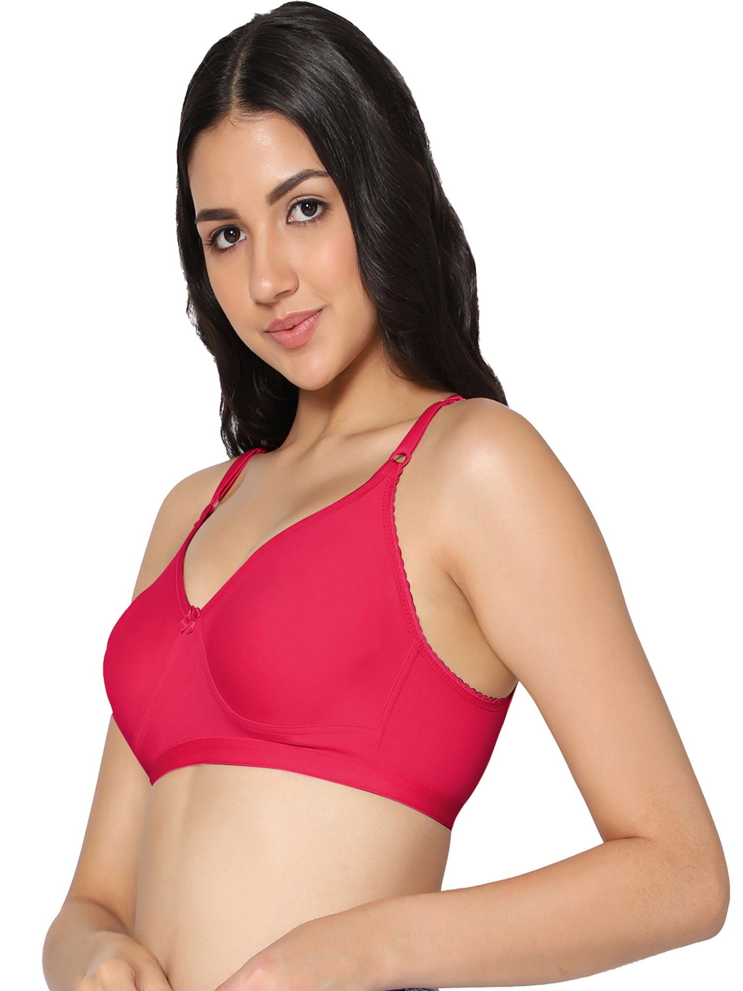 IN CARE Magenta & Pink Full Coverage Non-Wired T-Shirt Bra - Pack of 2