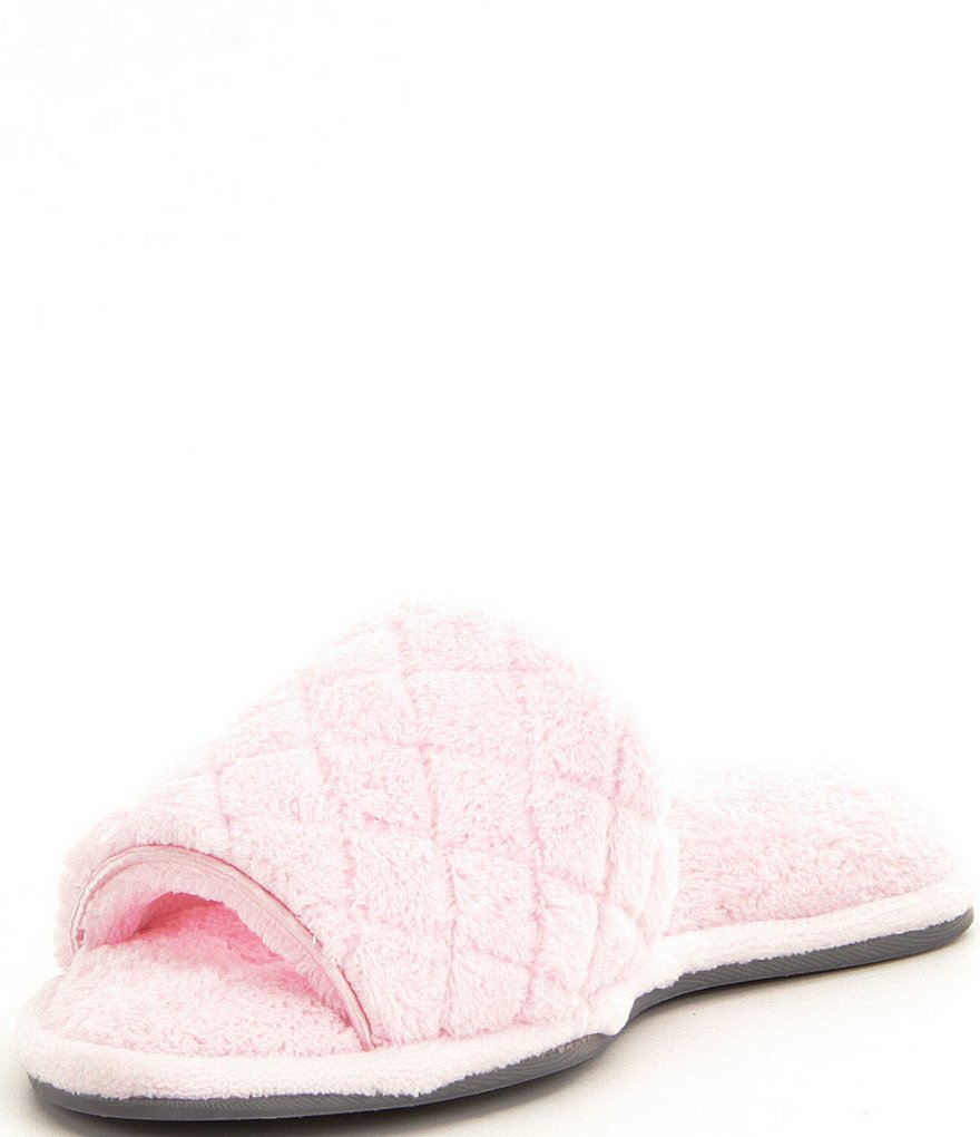Cabernet Quilted Microfiber Terry Slippers