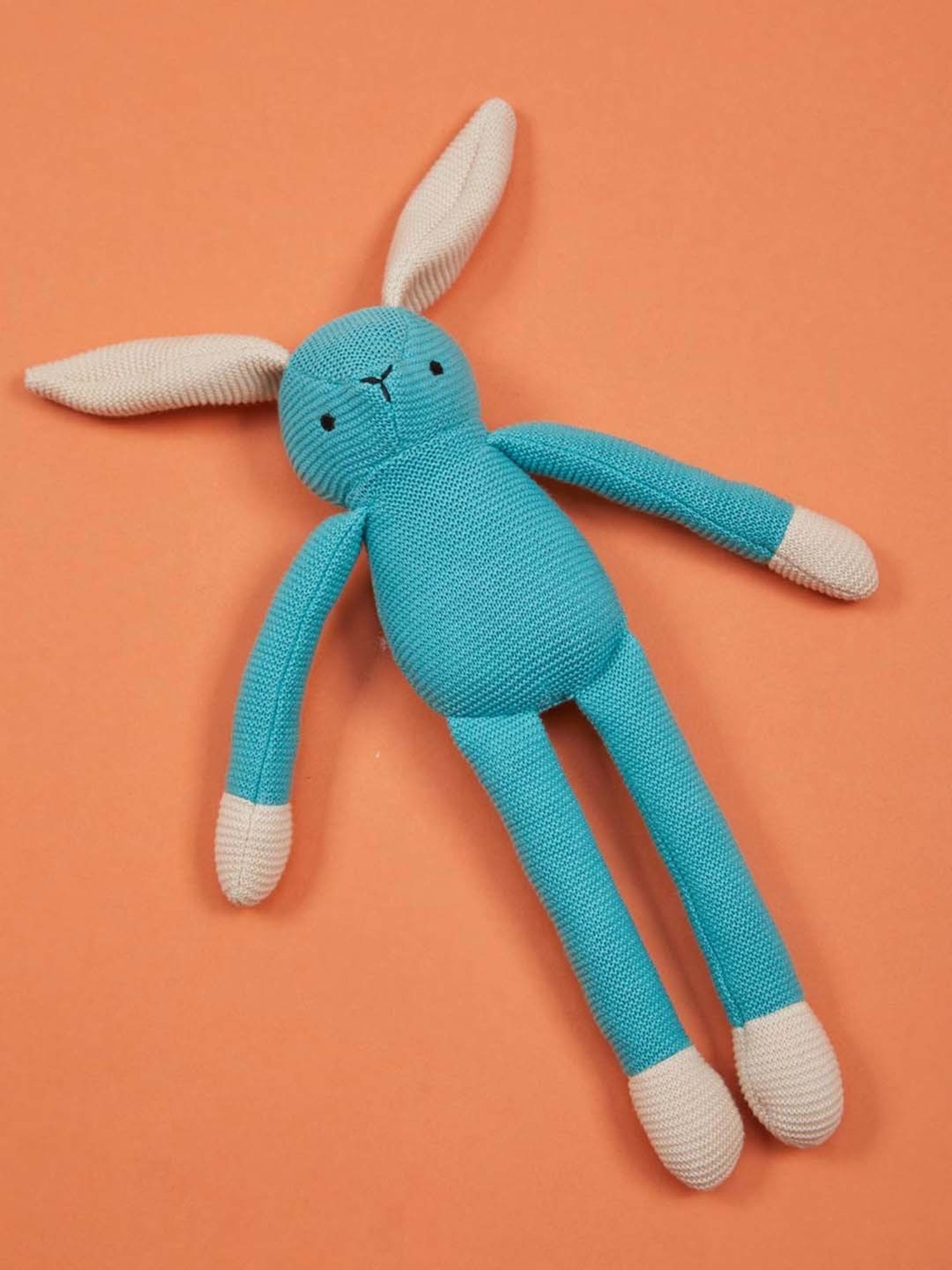 Fabindia Fabkids Blue Poly Fill Rabbit Toy