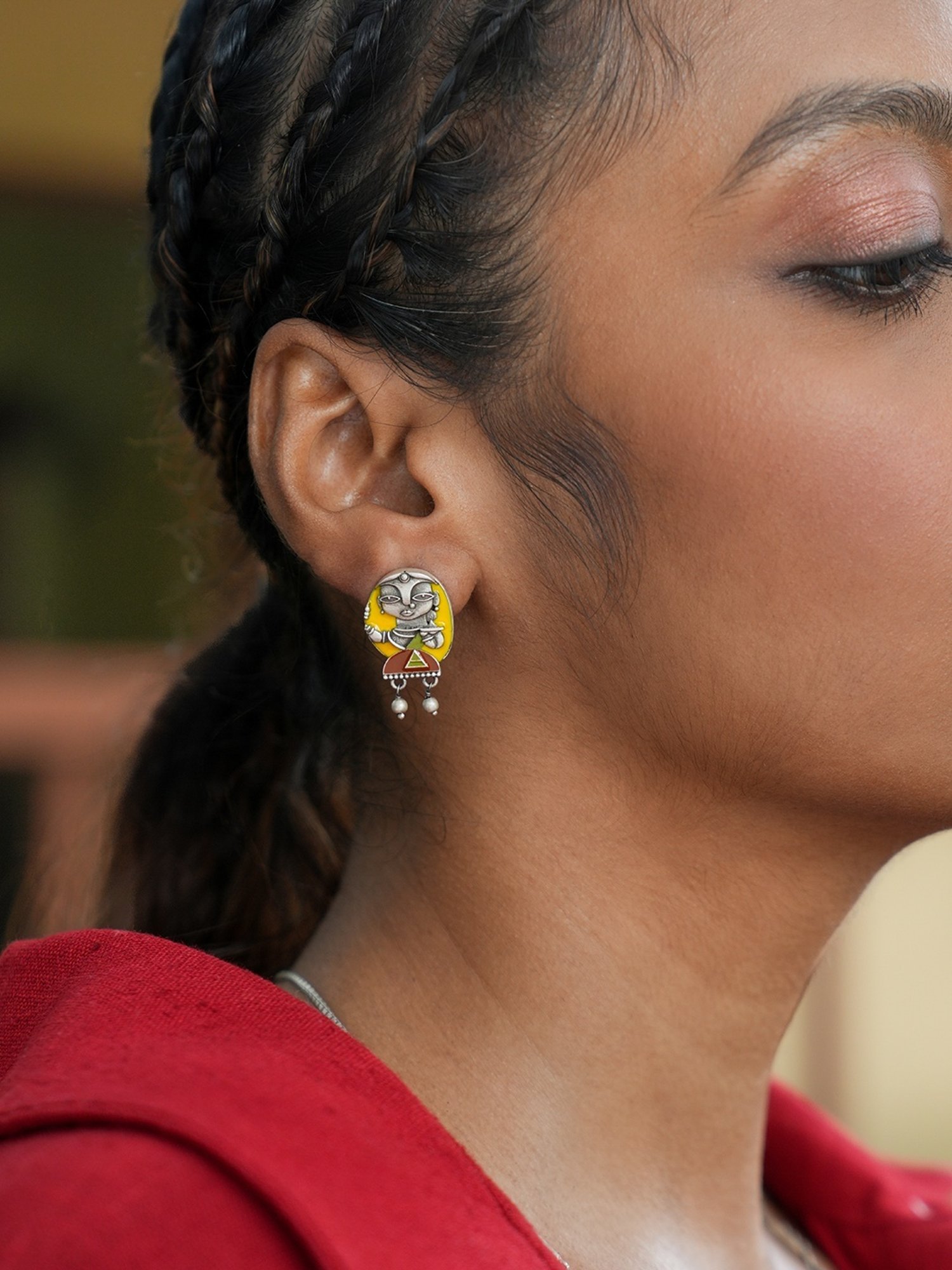 Clara 92.5 Sterling Silver Lily Earrings for Women