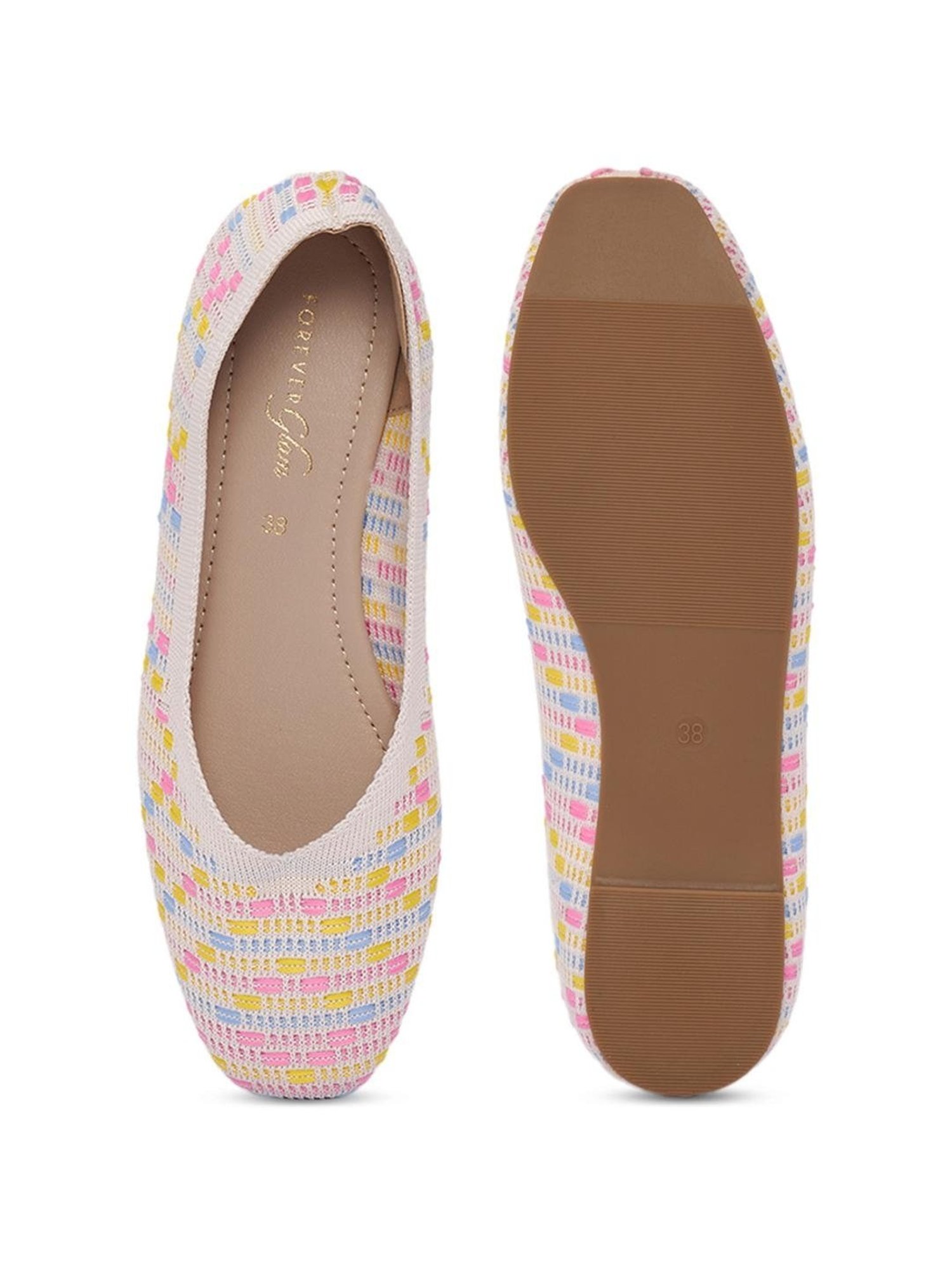 Forever Glam by Pantaloons Women's Multicolor Flat Ballets