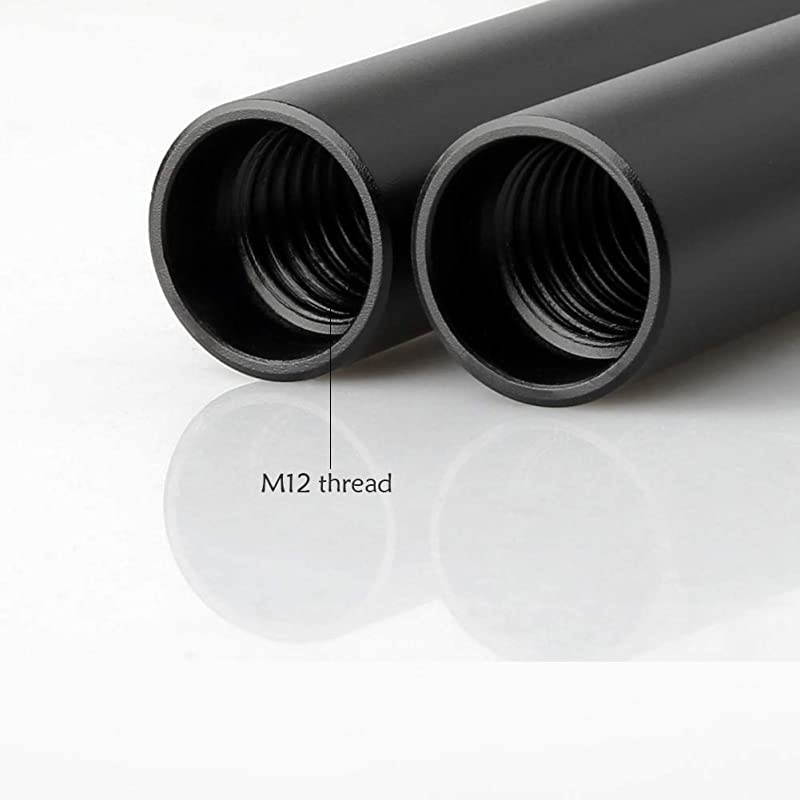 4 Inch 15mm Rod for 15mm DSLR Rail Block System Lens Support Matte Box Follow Focus Black Aluminum Alloy R049