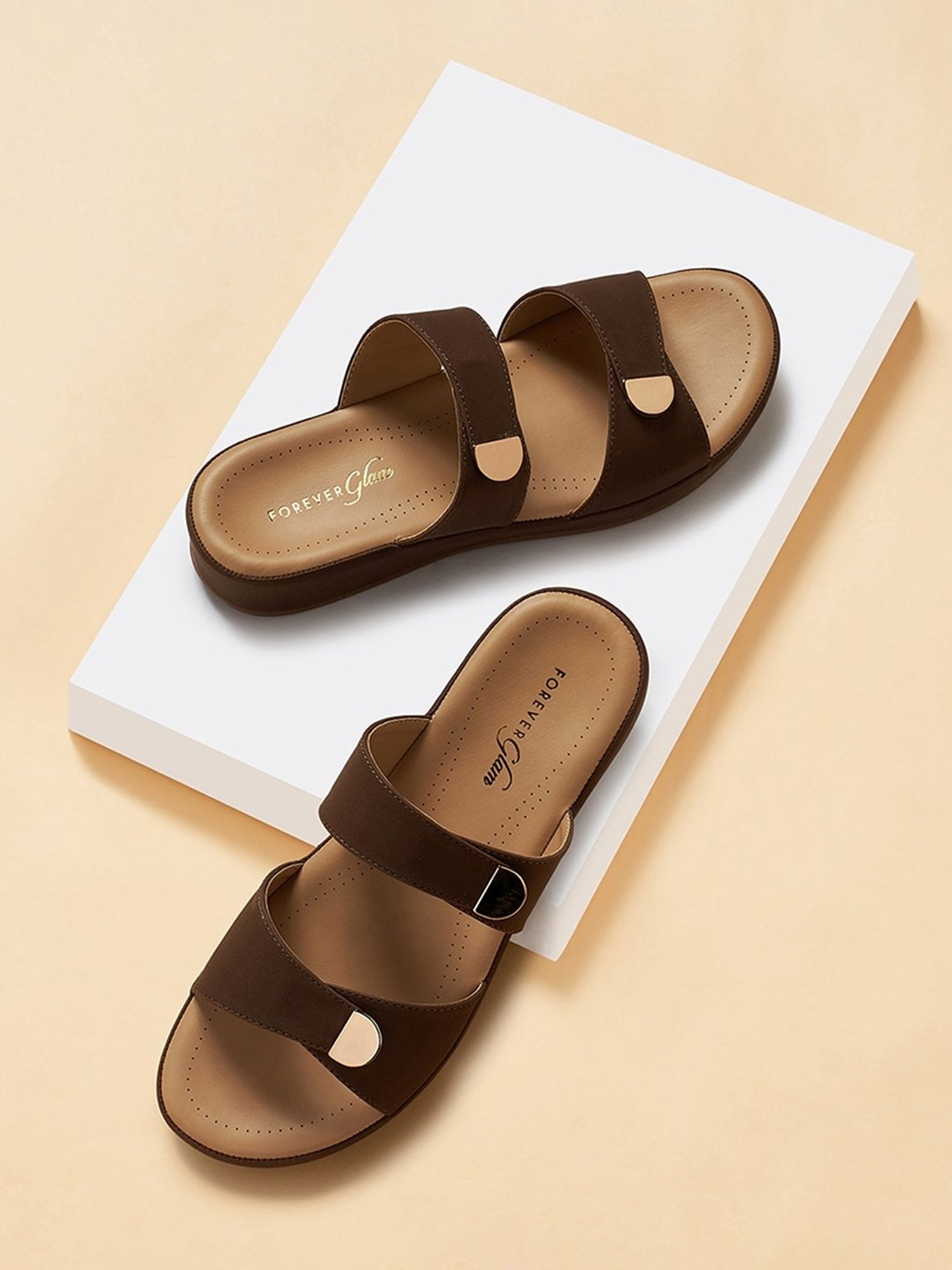 Forever Glam by Pantaloons Women's Brown Casual Wedges