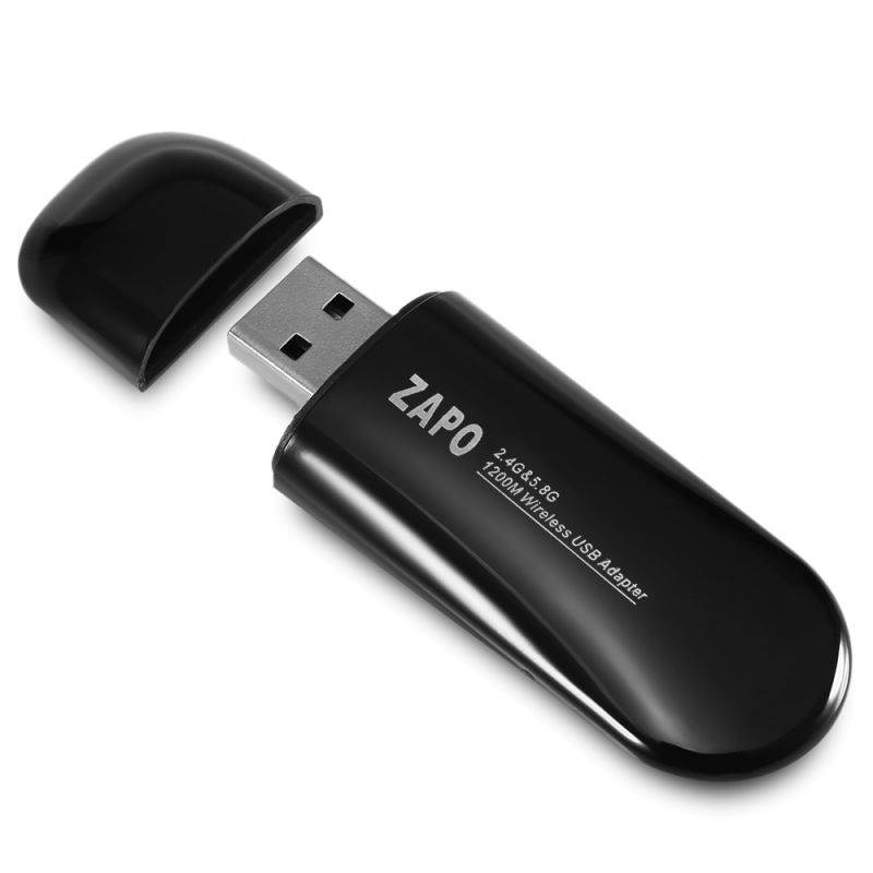 802.11AC Dual Band 2.4G/5G Wireless USB3.0 Wifi Adapter 1200Mbps USB Wifi Dongle support Windows Mac 2DBi Antenna Wifi Receiver for desktop laptop PC