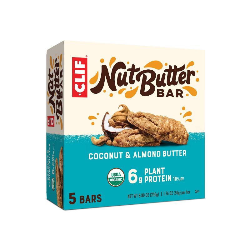 CLIF Nut Butter Bar - Coconut Almond Butter Energy Bars - 8.8oz/5ct