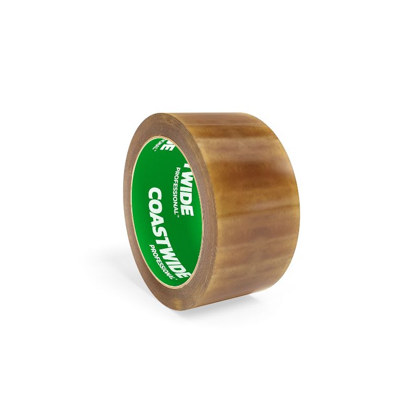 Staples Natural Rubber Packing Tape 1.89" x 54.7 Yds Clear 6/PK 11105-CC