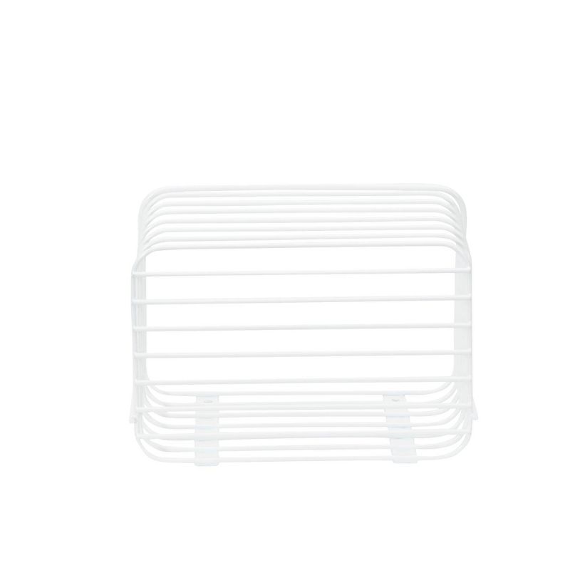 Household Essentials Tall Basket Organizer Door Mount White